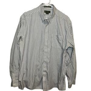 Eddie Bauer Wrinkle Free Stripped Men’s Button Down Long Sleeve